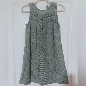 Jolt Green Lace Mini Dress